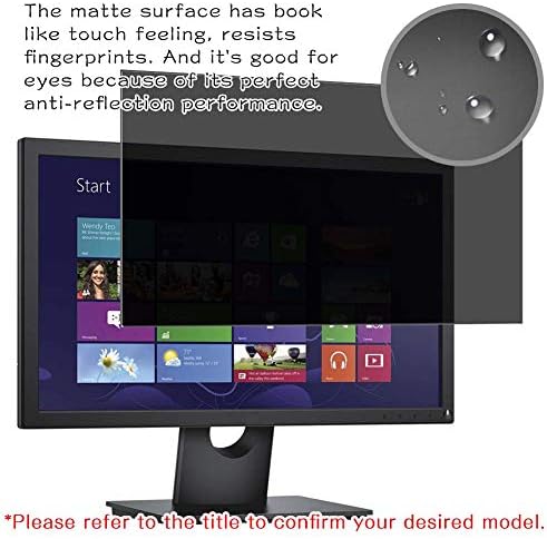 Synvy ekran koruyucu koruyucu, Dell S27P ile Uyumlu 27 Ekran Monitör Anti Casus Film Koruyucuları [Temperli Cam Değil]