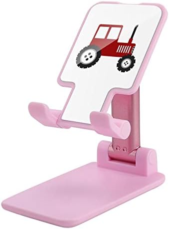 Kırmızı Traktör Cep Telefonu Standı Katlanabilir Ayarlanabilir Cep Telefonu Tutucu Masaüstü Dock iPhone Anahtarı