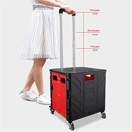 CXDTBH Taşınabilir alışveriş arabası çantası Katlanabilir Tote Çanta Alışveriş Sepeti bakkal torbaları tekerlekli