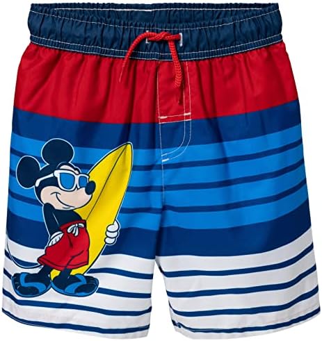 Disney Mickey Mouse Döküntü Bekçi ve Yüzmek Mayo Kıyafet Seti Bebek Yürümeye Başlayan Çocuk