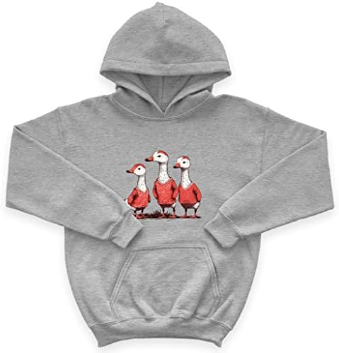 Kaz Tasarım Çocuk Sünger Polar Hoodie-Kuşlar Çocuk Hoodie-Çocuklar için Baskılı Hoodie