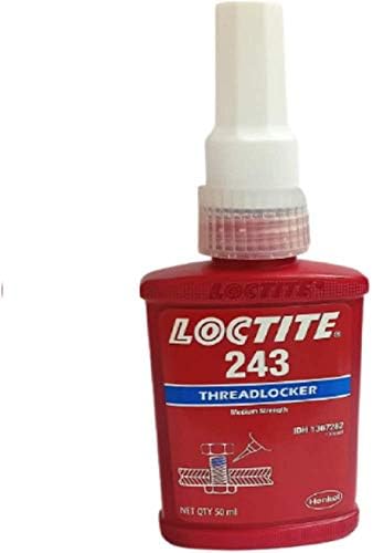 Orijinal Henkel Loctite 243 X 50ml Orta Mukavemetli Yağa Dayanıklı Diş Açıcı Mavi Çalışma Sıcaklığı-55°C ila +150°C