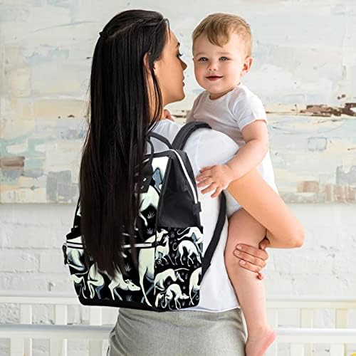 Köpek Sanat Boyama bebek bezi çantası Sırt Çantası Değişen Çanta Bebek Kız Erkek kız Anne Çantası