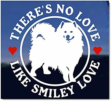 Samoyed Aşk Vinil Pencere Köpek çıkartma