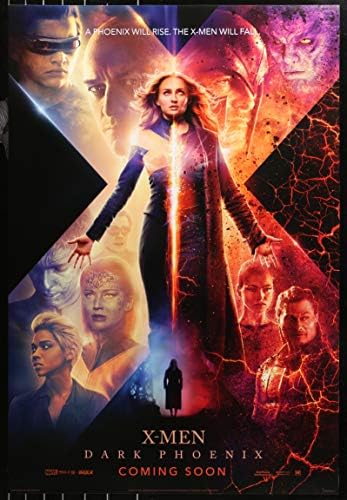 KOYU PHOENİX 27 x 40 D / S Orijinal Film Afişi Bir Sayfa 2019 X-Men Sophie Turner
