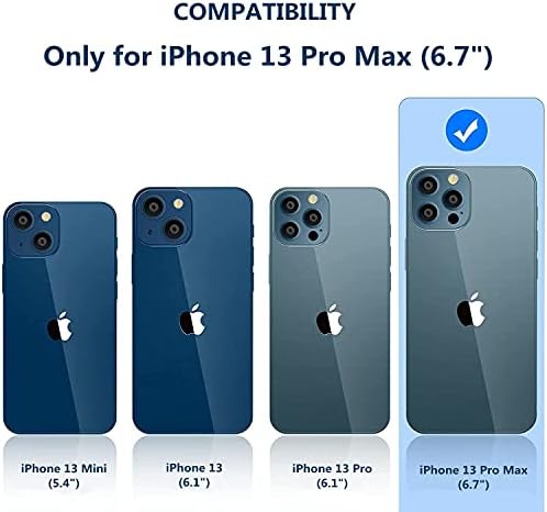 iCoverCase Telefon Kılıfı için Kart Tutuculu iPhone 13 Pro Max Kılıf, Bilek Askılı Kadınlar için iPhone 13 Pro Max