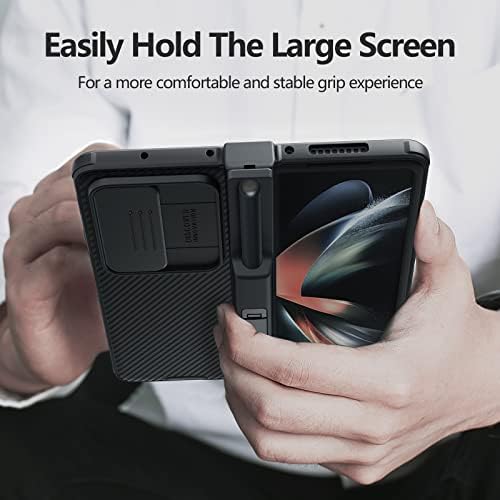 Samsung Galaxy Z Fold 4 Kılıf için Nillkin CamShield Pro, S Kalem Tutucu ve Slayt Kamera Kapağı ile[Yaratıcı Menteşe