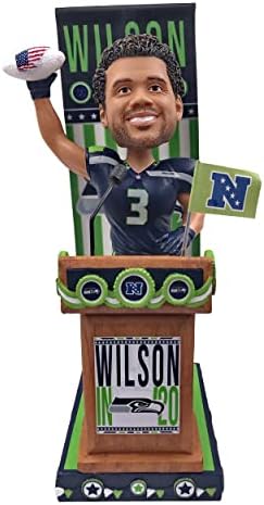 Russell Wilson Seattle Seahawks Salıncak Oy Serisi Bobblehead NFL