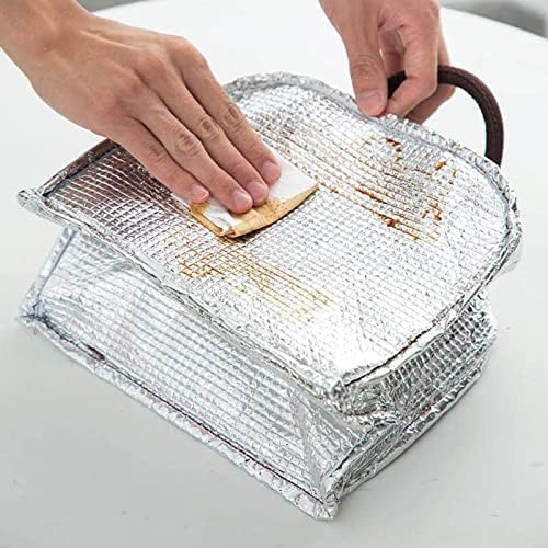 NA yeni katyonik yalıtımlı çanta düz renk piknik çantası kalınlaşmış ısı yalıtım öğle yemeği çantası taşınabilir