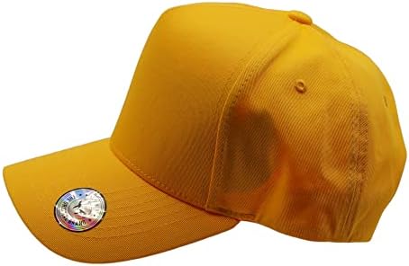 Muka 5 Panel Şapka Yapılandırılmış beyzbol şapkası K-Çerçeve Katı Pamuk Dimi Şapka Yüksek Profilli Golf Şapka Ayarlanabilir