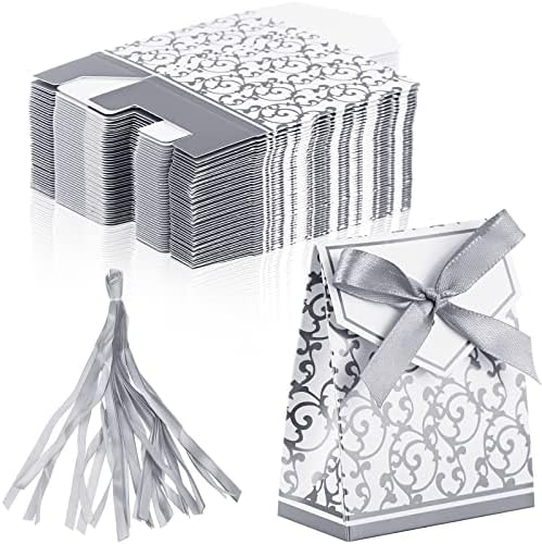 Teling 200 Adet 3. 3x2. 6x1. 5 İnç Mini Düğün Favor Kutusu Küçük Şeker Kutuları Karton Ambalaj hediye keseleri için