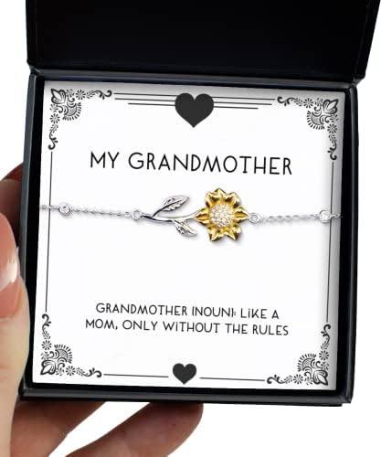 Komik Büyükanne Hediyeleri, Büyükanne (İsim): Bir Anne gibi, Sadece Kuralsız, Torunundan Büyükanne için Havalı Ayçiçeği