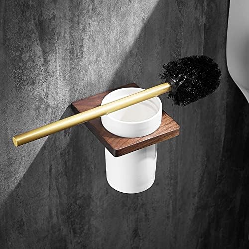 Tuvalet Fırçası ve Tutucu, Duvara Monte Tuvalet Fırçası ve Tutucu, Banyo Tuvalet Fırçası Altın Temizleme Fırçası