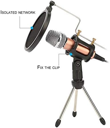 WDBBY Mikrofon tripod standı Katlanabilir Masaüstü Mikrofon Braketi Şok Dağı ile Mikrofon Tutucu Klip ve Mikrofon