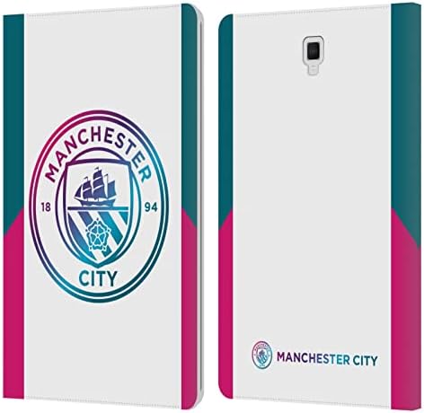 Kafa Çantası Tasarımları Resmi Lisanslı Manchester City Man City FC Away 2021/22 Rozet Seti Deri Kitap Cüzdan Kılıf