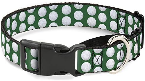 Tokalı Martingal Köpek Tasması-Golf Topları Yeşil / Beyaz-1.