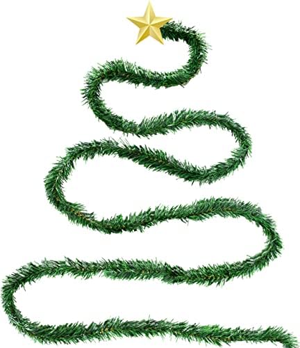 54 Ayaklar Yeşil Noel Çelenk Yapay Çelenk Noel Süslemeleri için Açık veya Kapalı Kullanım için Tatil Düğün Parti,