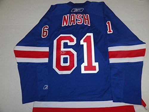 Rick Nash İmzalı New York Rangers 2014 Stanley Kupası Ev Forması Lisanslı İmzalı NHL Formaları