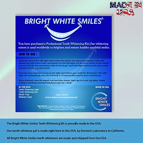 Parlak Beyaz Gülümsemeler Diş Beyazlatma Kiti / led ışık Aktif Diş Beyazlatıcı / 2x5ml %35 Karbamid Peroksit Jel
