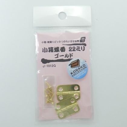 Küçük Kutu Menteşesi, 0,9 inç (22 mm), Altın, 2'li Paket