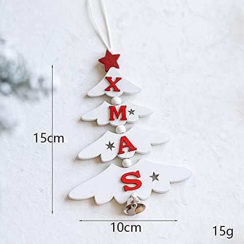 Asılı Kristaller Garland 2 ADET Noel Ahşap Noel Ağacı Kolye Noel ağacı çanı Harfler Asılı Dize Noel Kolye Noel Süslemeleri