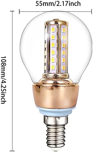 E14 8 W LED Ampul G45 LED Küre Ampul Mini Şamdan Ampul SMD 40 LED Yüksek Parlaklık Cam Abajur 60 W Akkor Vanity için