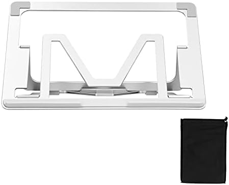 Zopsc Katlanır ve Taşınabilir Tablet Standı, altı Seviyeli Yükseklik Ayarlı, Tablet ve Dizüstü Bilgisayar için Uygun,