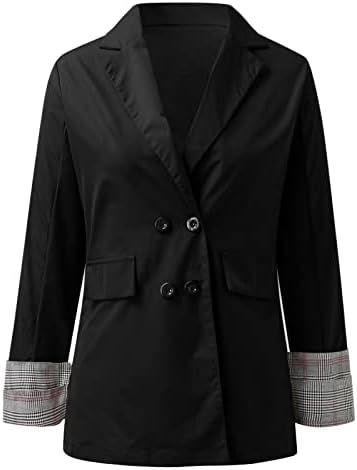 Ceket Kadınlar Casual Blazers Hafif Ceket Uzun Kollu Ayakta Yaka Açık Ön Çalışma Ofisi Ceket Ceket Tam Zip