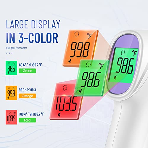 No-Touch Dijital alın termometresi, Yetişkinler için Kızılötesi Termometre, Çocuklar ve Bebekler, 1 Saniye Ölçüm,