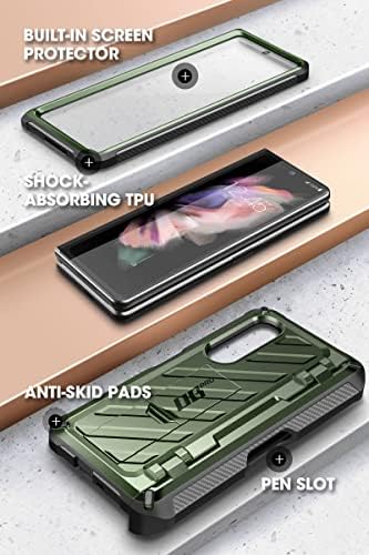 SUPCASE Unicorn Beetle Pro Serisi Kılıf Samsung Galaxy Z Kat 3 5G (2021), Dahili Ekran Koruyucu ve Kickstand ve S